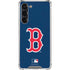 MLB Boston Red Sox - Solid Distressed Galaxy S24 FE Clear Case